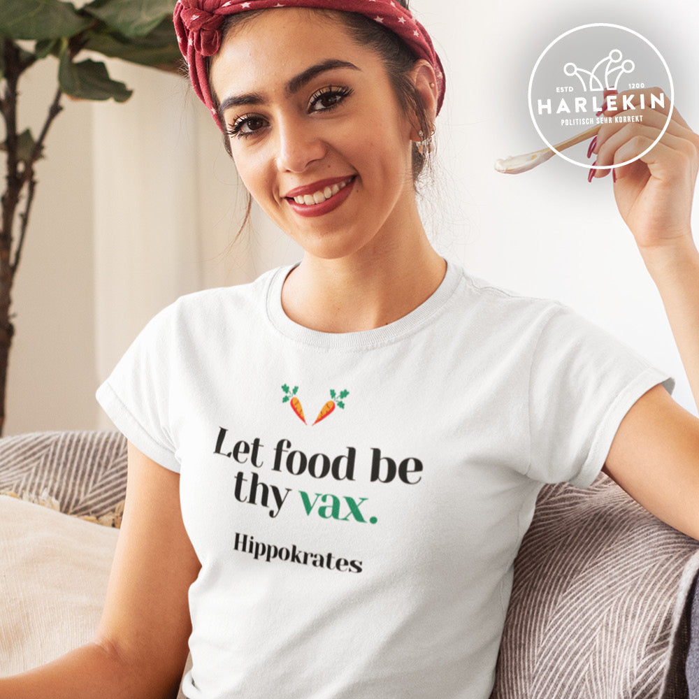 DIE MÖHRE: GRÜNZEUG ORGANIC SHIRT MÄDELS • FOOD & VAX / HIPPOKRATES - HELL-HARLEKINSHOP