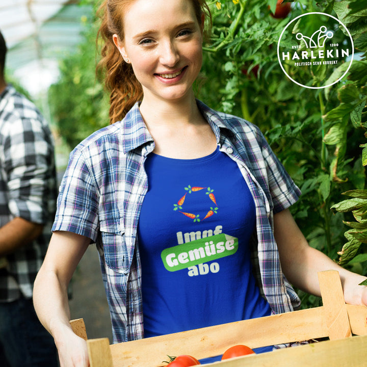 DIE MÖHRE: GRÜNZEUG ORGANIC SHIRT MÄDELS • GEMÜSEABO-HARLEKINSHOP