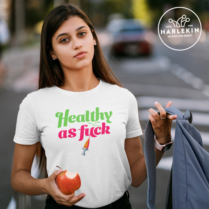 DIE MÖHRE: GRÜNZEUG ORGANIC SHIRT MÄDELS • HEALTHY AS FUCK-HARLEKINSHOP
