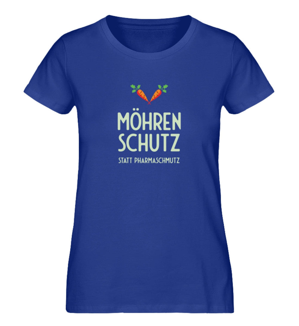 DIE MÖHRE: GRÜNZEUG ORGANIC SHIRT MÄDELS • MÖHRENSCHUTZ STATT PHARMASCHMUTZ - DUNKEL-HARLEKINSHOP