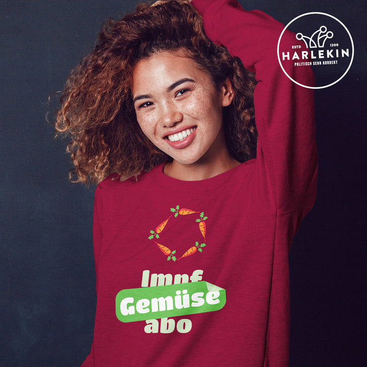 DIE MÖHRE: GRÜNZEUG ORGANIC SWEATER MÄDELS • GEMÜSEABO-HARLEKINSHOP