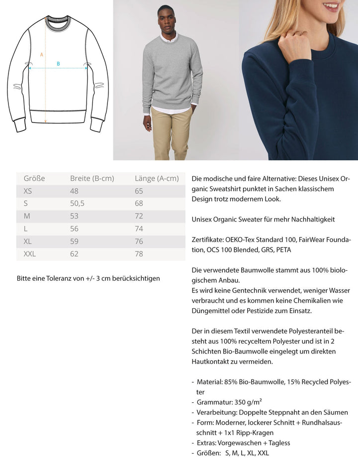 DIE MÖHRE: GRÜNZEUG ORGANIC SWEATER MÄDELS • IMMUN GEGEN SPALTUNG-HARLEKINSHOP