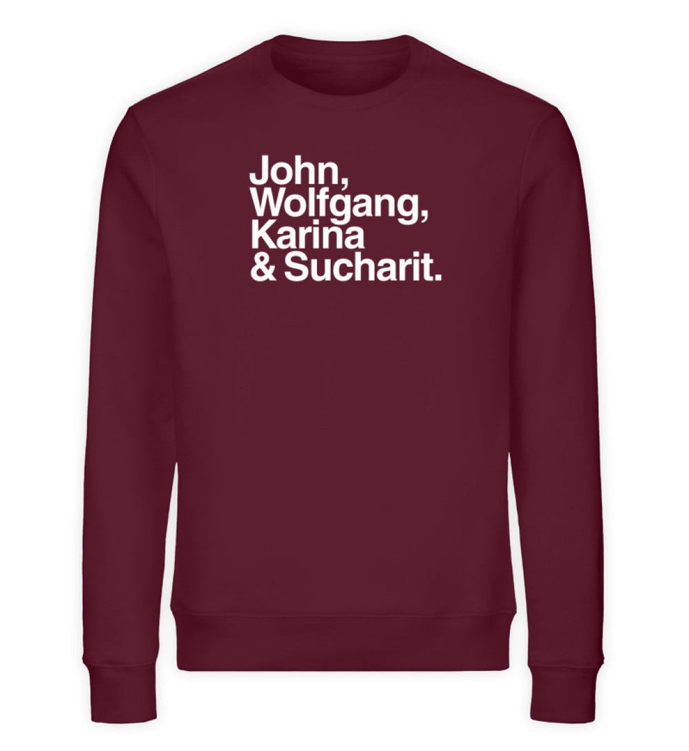 DIE MÖHRE: GRÜNZEUG ORGANIC SWEATER MÄDELS • JOHN, WOLFGANG, KARINA & SUCHARIT - DUNKEL-HARLEKINSHOP