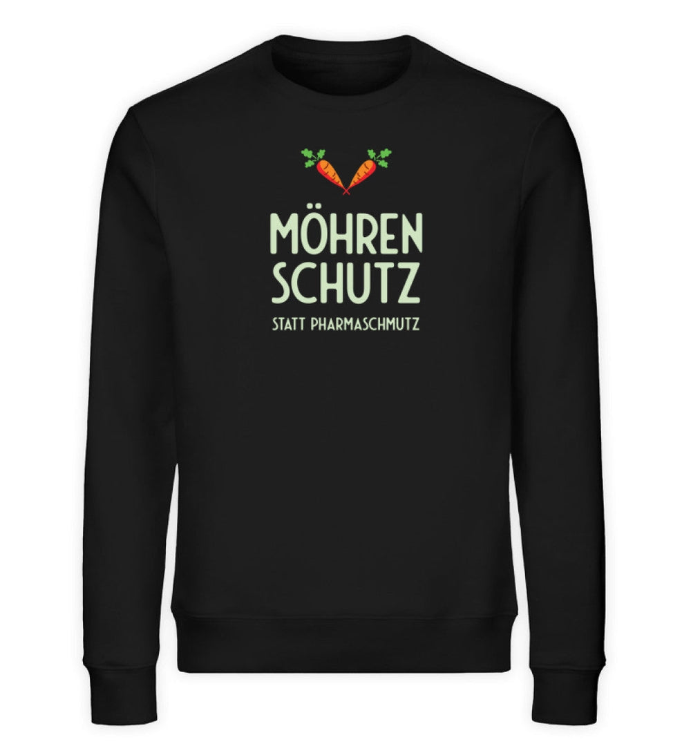 DIE MÖHRE: GRÜNZEUG ORGANIC SWEATER MÄDELS • MÖHRENSCHUTZ STATT PHARMASCHMUTZ - DUNKEL-HARLEKINSHOP
