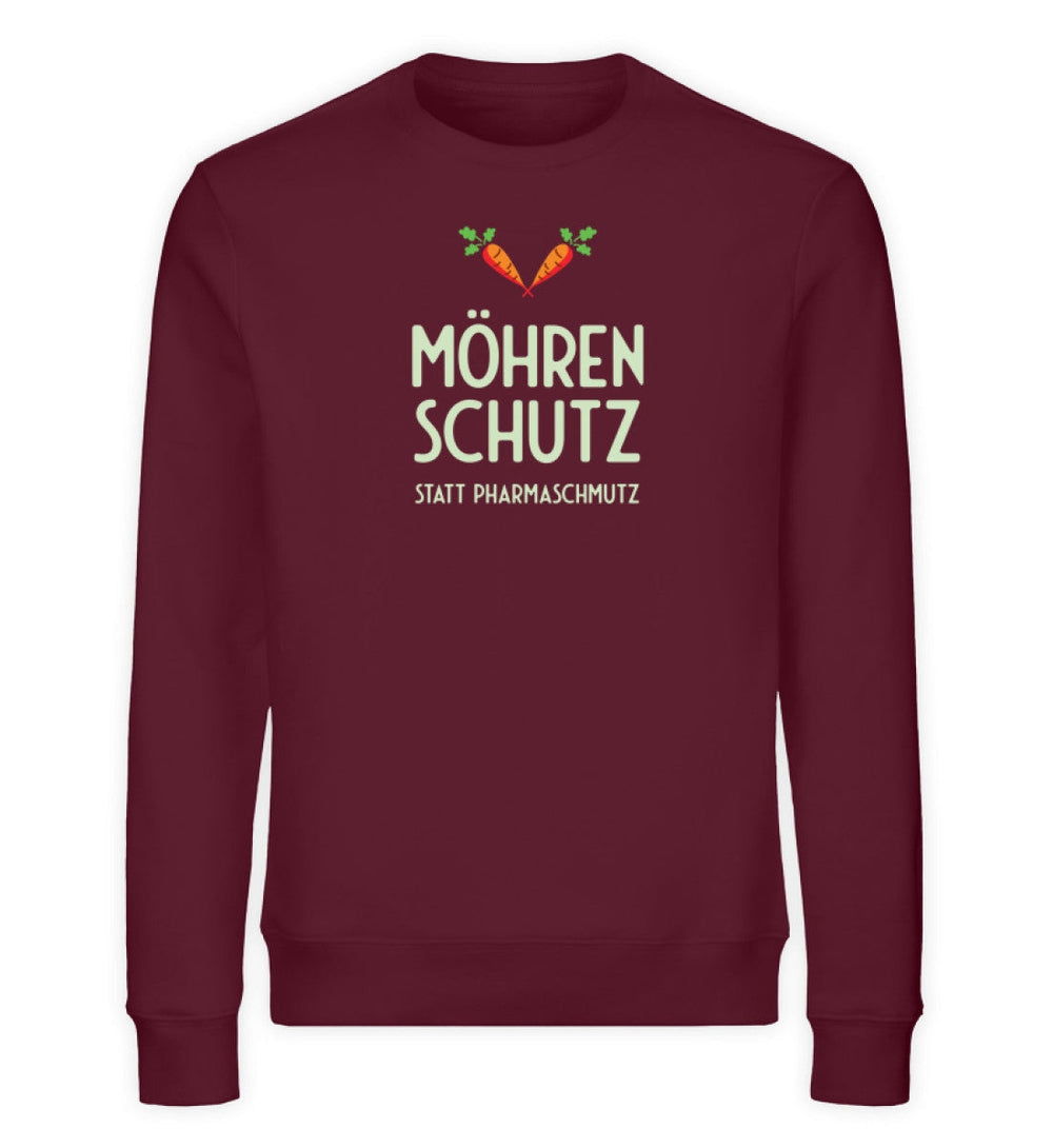 DIE MÖHRE: GRÜNZEUG ORGANIC SWEATER MÄDELS • MÖHRENSCHUTZ STATT PHARMASCHMUTZ - DUNKEL-HARLEKINSHOP