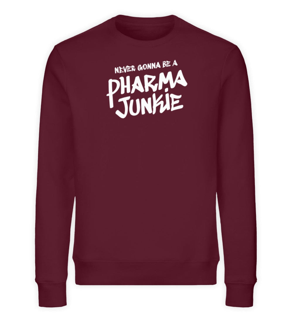 DIE MÖHRE: GRÜNZEUG ORGANIC SWEATER MÄDELS • NEVER GONNA BE A PHARMA JUNKIE - DUNKEL-HARLEKINSHOP