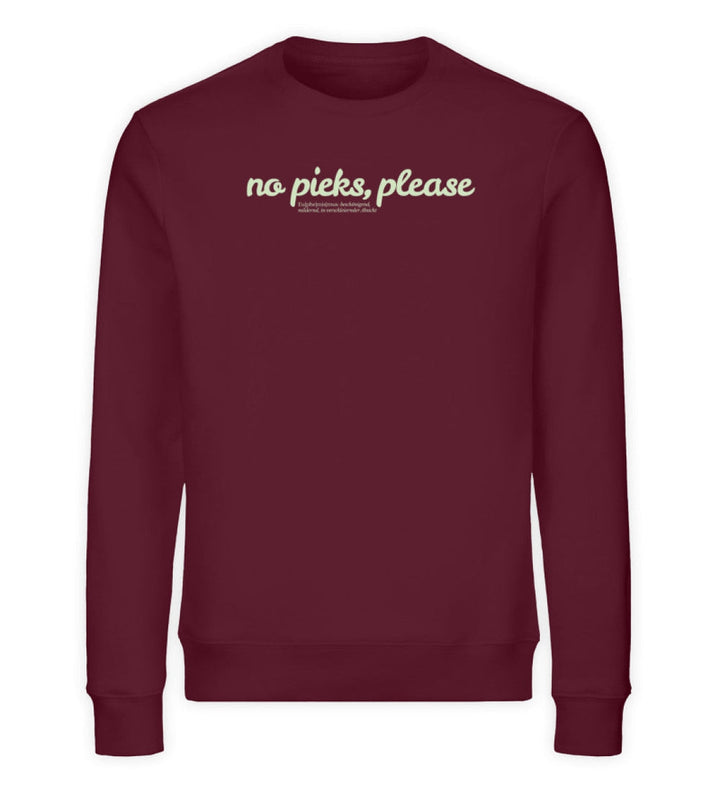 DIE MÖHRE: GRÜNZEUG ORGANIC SWEATER MÄDELS • NO PIEKS PLEACE-HARLEKINSHOP