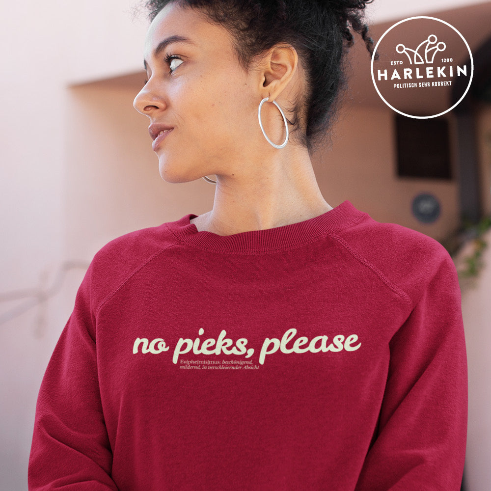 DIE MÖHRE: GRÜNZEUG ORGANIC SWEATER MÄDELS • NO PIEKS PLEACE-HARLEKINSHOP