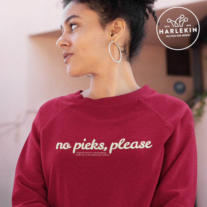 DIE MÖHRE: GRÜNZEUG ORGANIC SWEATER MÄDELS • NO PIEKS PLEACE-HARLEKINSHOP