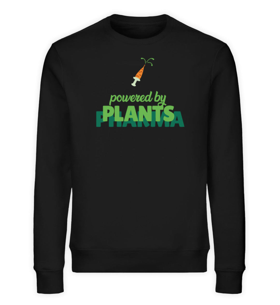 DIE MÖHRE: GRÜNZEUG ORGANIC SWEATER MÄDELS • POWERED BY PLANTS-HARLEKINSHOP