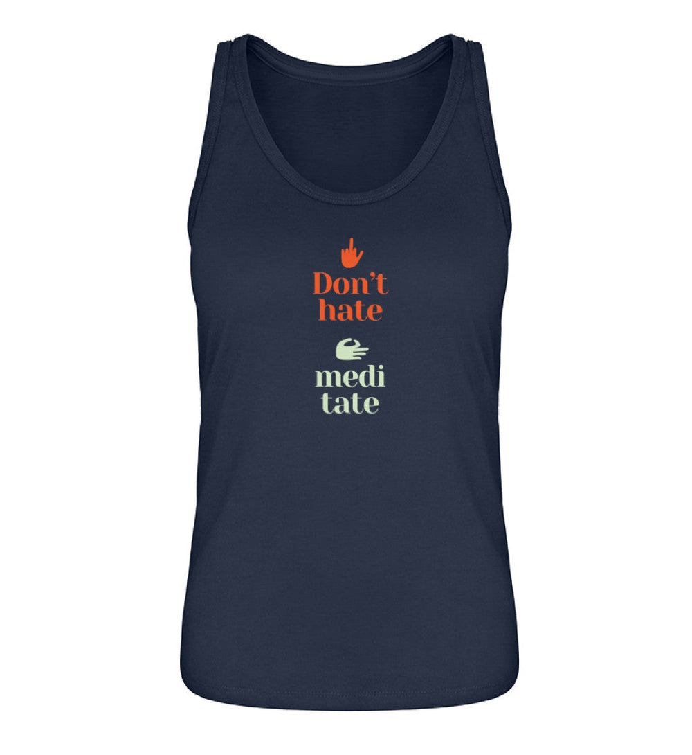 DIE MÖHRE: GRÜNZEUG ORGANIC TANK TOP MÄDELS • DON'T HATE MEDITATE-HARLEKINSHOP