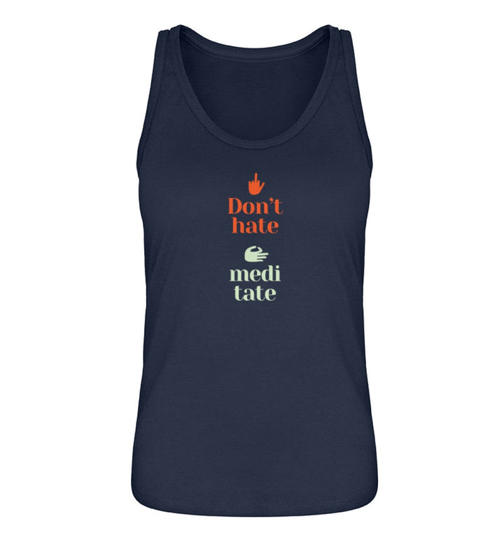 DIE MÖHRE: GRÜNZEUG ORGANIC TANK TOP MÄDELS • DON'T HATE MEDITATE-HARLEKINSHOP