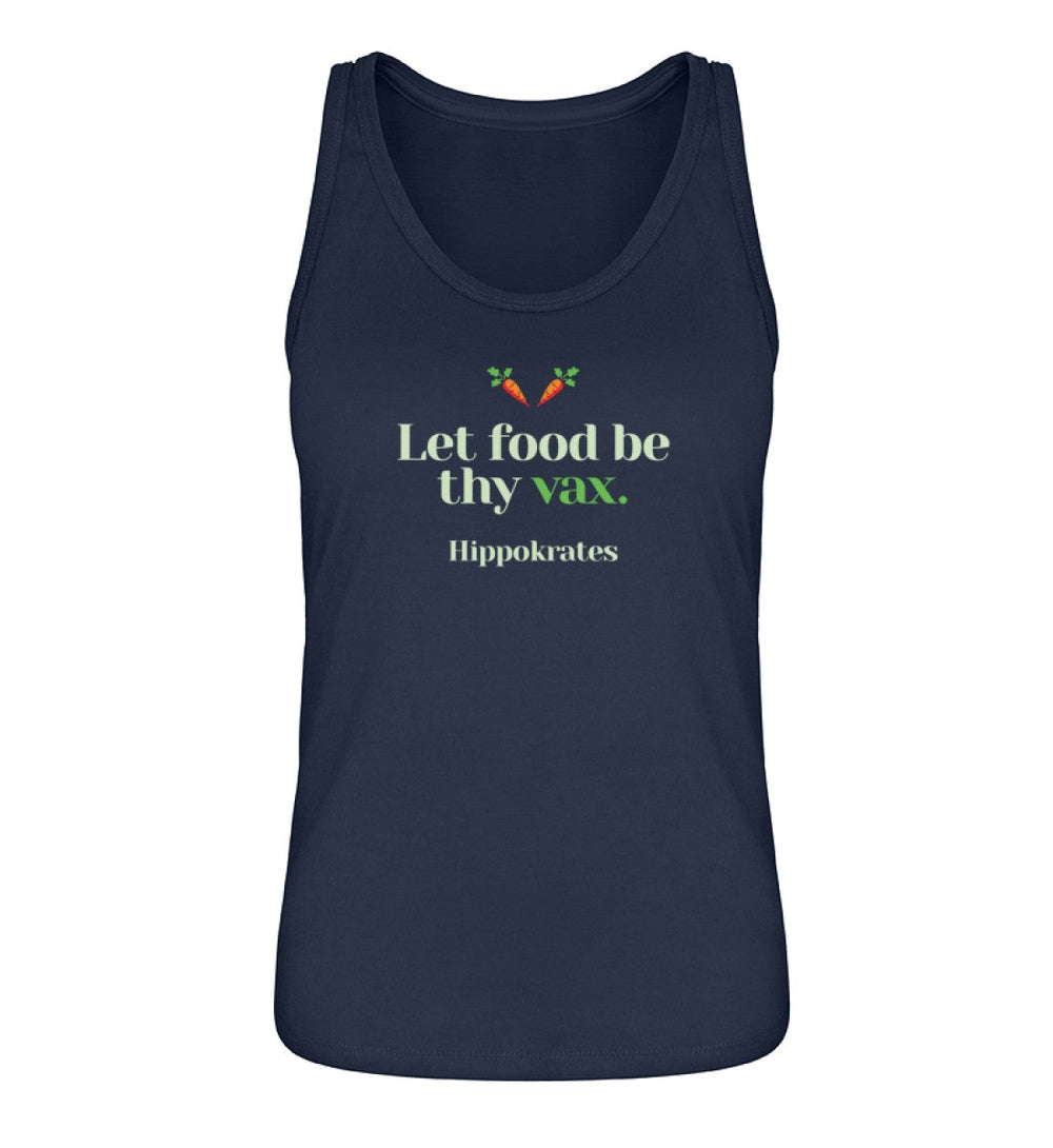 DIE MÖHRE: GRÜNZEUG ORGANIC TANK TOP MÄDELS • FOOD & VAX / HIPPOKRATES - DUNKEL-HARLEKINSHOP