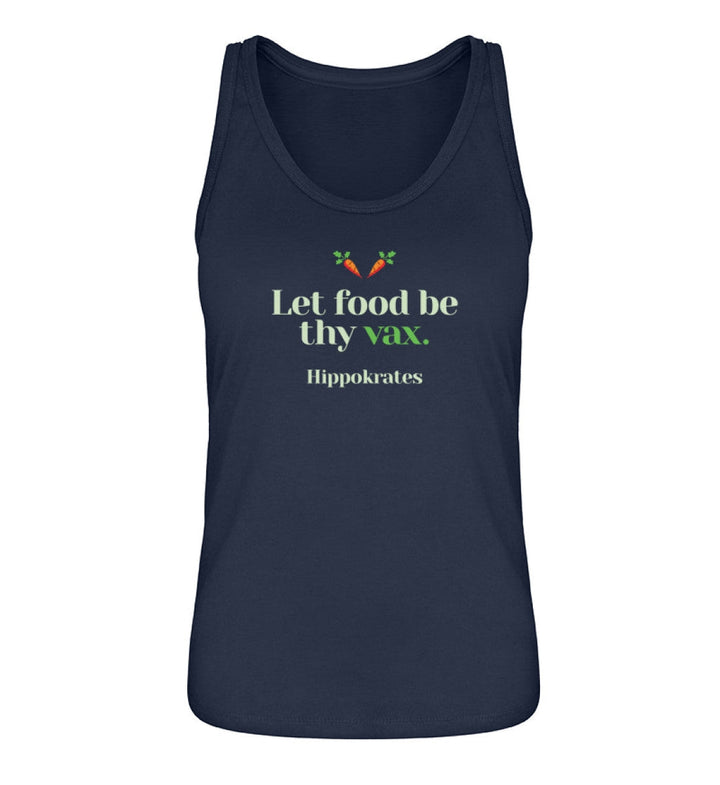 DIE MÖHRE: GRÜNZEUG ORGANIC TANK TOP MÄDELS • FOOD & VAX / HIPPOKRATES - DUNKEL-HARLEKINSHOP