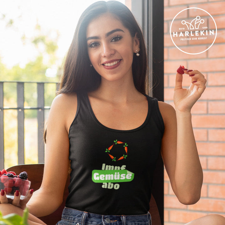 DIE MÖHRE: GRÜNZEUG ORGANIC TANK TOP MÄDELS • GEMÜSEABO-HARLEKINSHOP
