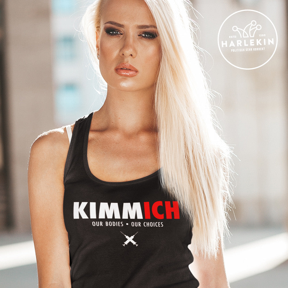 DIE MÖHRE: GRÜNZEUG ORGANIC TANK TOP MÄDELS • KIMMICH: OUR BODIES OUR CHOICES-HARLEKINSHOP