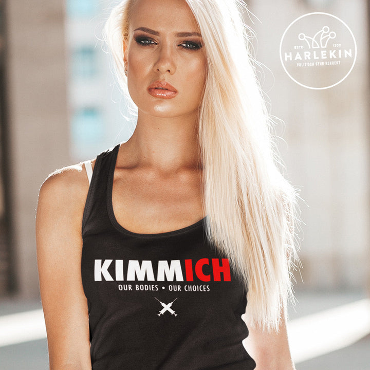 DIE MÖHRE: GRÜNZEUG ORGANIC TANK TOP MÄDELS • KIMMICH: OUR BODIES OUR CHOICES-HARLEKINSHOP