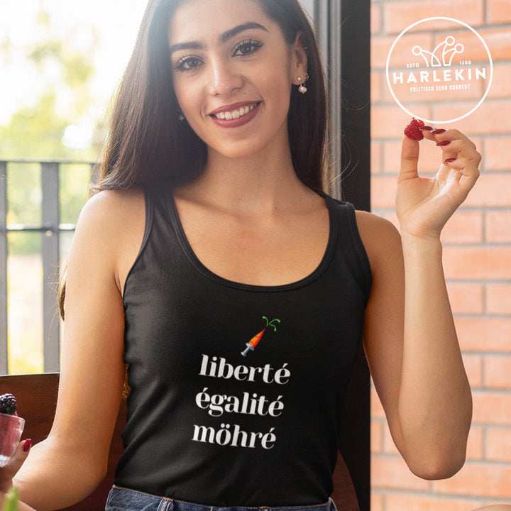 DIE MÖHRE: GRÜNZEUG ORGANIC TANK TOP MÄDELS • LIBERTE EGALITE MÖHRE - DUNKEL-HARLEKINSHOP