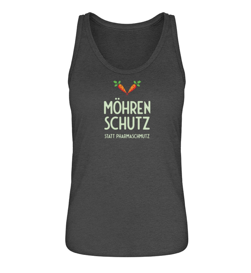 DIE MÖHRE: GRÜNZEUG ORGANIC TANK TOP MÄDELS • MÖHRENSCHUTZ STATT PHARMASCHMUTZ - DUNKEL-HARLEKINSHOP