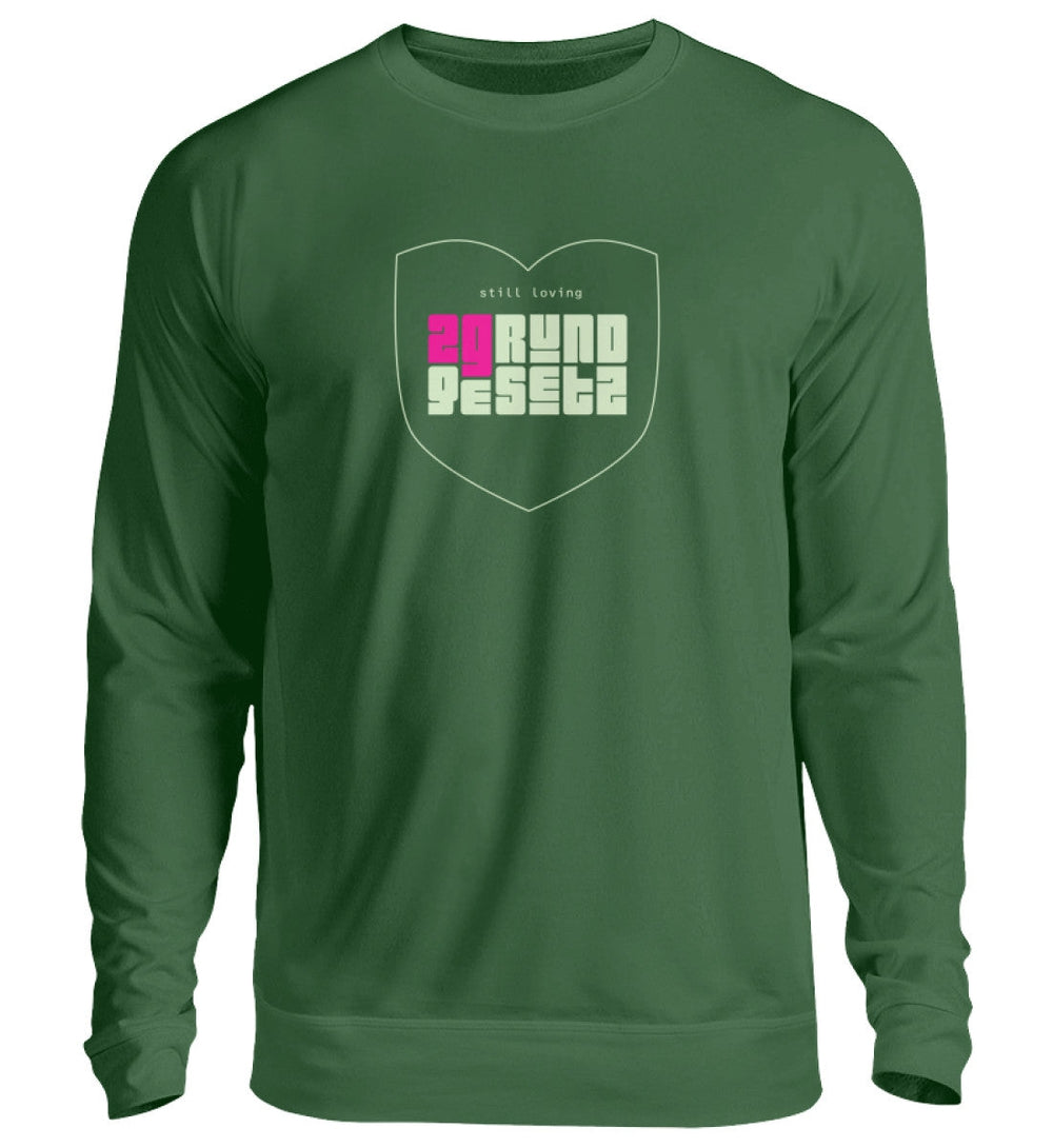 DIE MÖHRE: GRÜNZEUG SWEATER MÄDELS • 2G: STILL LOVING GRUNDGESETZ-HARLEKINSHOP