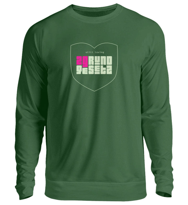 DIE MÖHRE: GRÜNZEUG SWEATER MÄDELS • 2G: STILL LOVING GRUNDGESETZ-HARLEKINSHOP