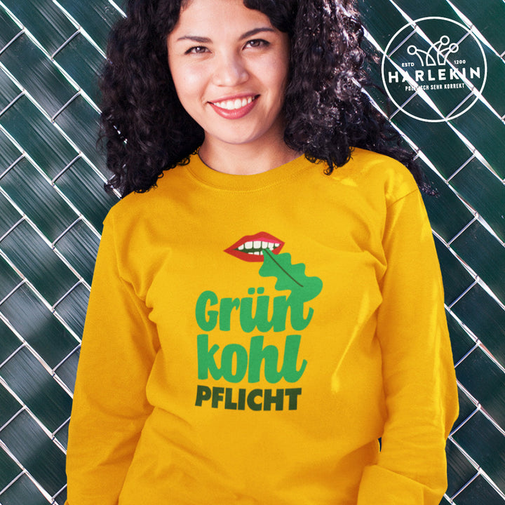 DIE MÖHRE: GRÜNZEUG SWEATER MÄDELS • GRÜNKOHL-PFLICHT-HARLEKINSHOP