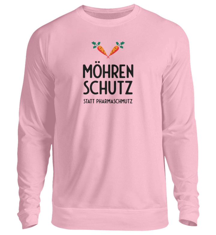 DIE MÖHRE: GRÜNZEUG SWEATER MÄDELS • MÖHRENSCHUTZ STATT PHARMASCHMUTZ - HELL-HARLEKINSHOP