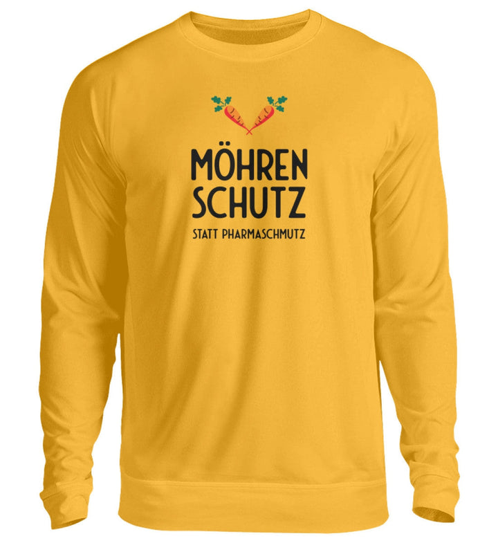 DIE MÖHRE: GRÜNZEUG SWEATER MÄDELS • MÖHRENSCHUTZ STATT PHARMASCHMUTZ - HELL-HARLEKINSHOP