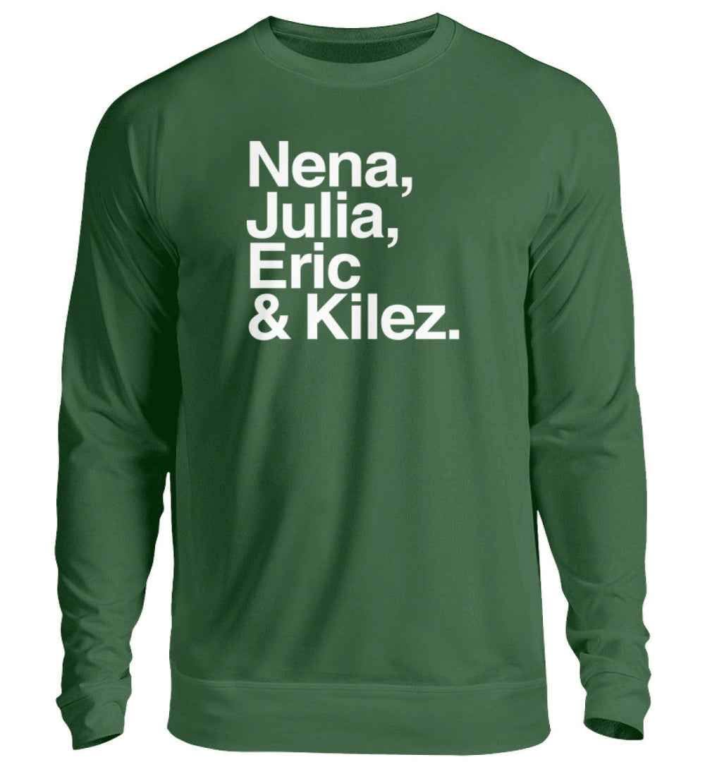 DIE MÖHRE: GRÜNZEUG SWEATER MÄDELS • NENA, JULIA, ERIC & KILEZ - DUNKEL-HARLEKINSHOP