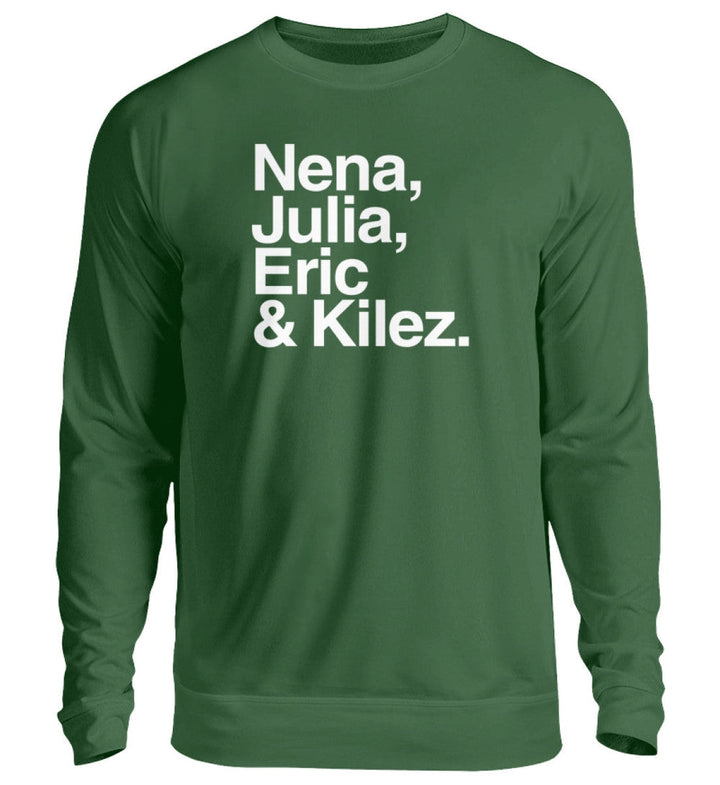 DIE MÖHRE: GRÜNZEUG SWEATER MÄDELS • NENA, JULIA, ERIC & KILEZ - DUNKEL-HARLEKINSHOP