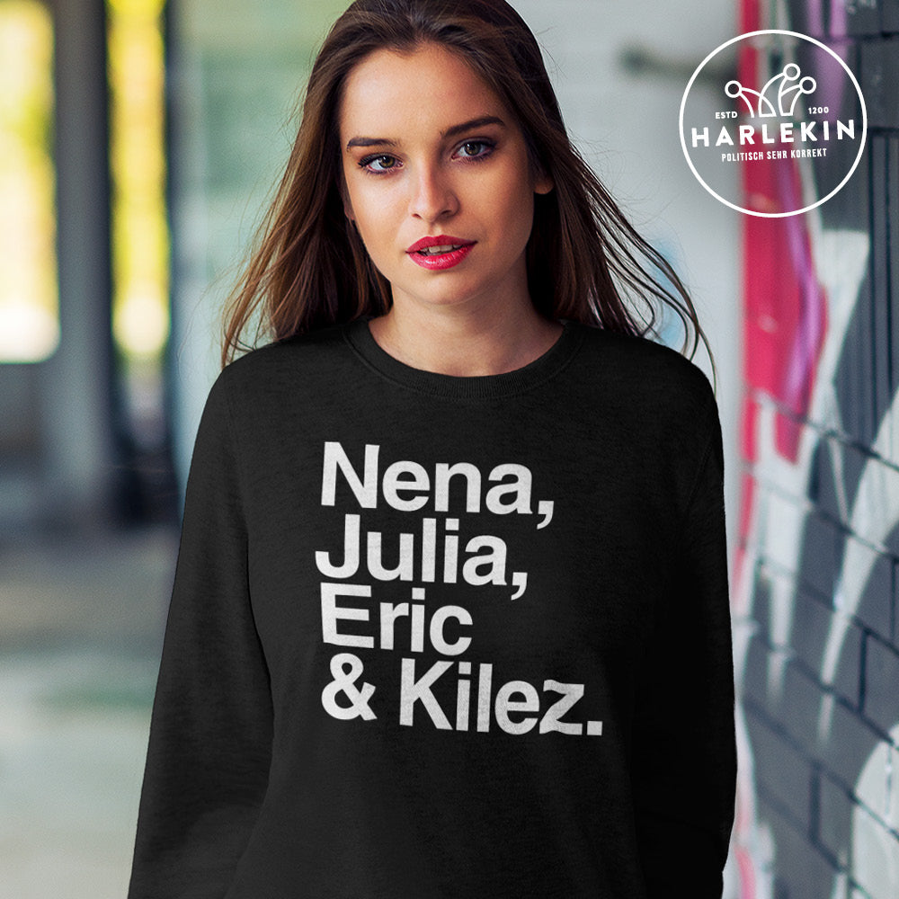 DIE MÖHRE: GRÜNZEUG SWEATER MÄDELS • NENA, JULIA, ERIC & KILEZ - DUNKEL-HARLEKINSHOP
