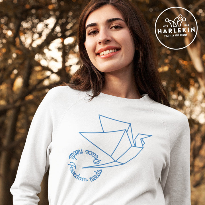 DIE MÖHRE: GRÜNZEUG SWEATER MÄDELS • PEACE NEEDS FREEDOM-HARLEKINSHOP
