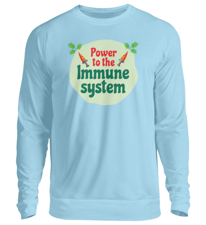 DIE MÖHRE: GRÜNZEUG SWEATER MÄDELS • POWER TO THE IMMUNE SYSTEM-HARLEKINSHOP