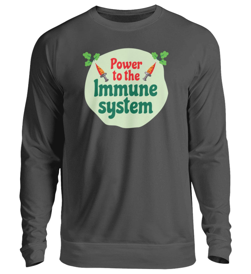 DIE MÖHRE: GRÜNZEUG SWEATER MÄDELS • POWER TO THE IMMUNE SYSTEM-HARLEKINSHOP