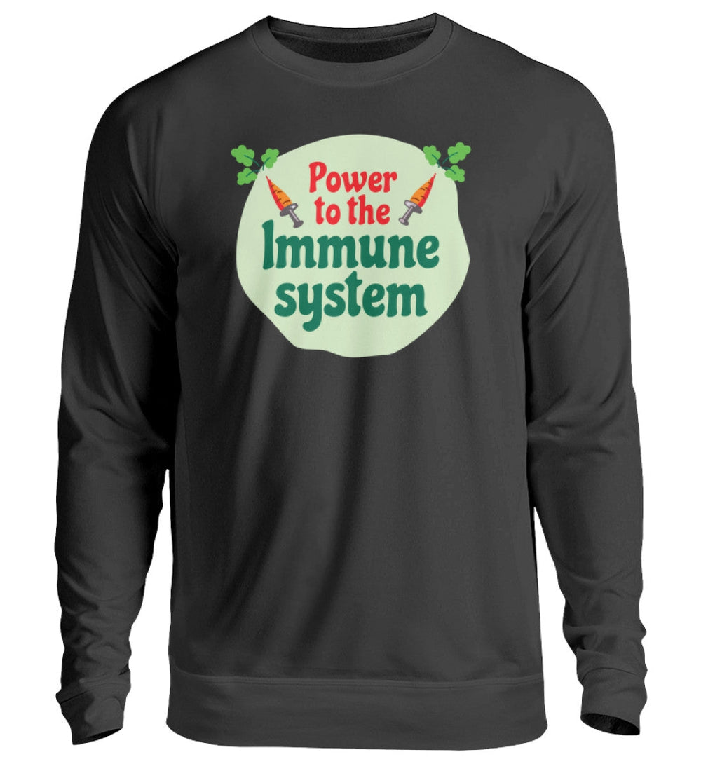 DIE MÖHRE: GRÜNZEUG SWEATER MÄDELS • POWER TO THE IMMUNE SYSTEM-HARLEKINSHOP