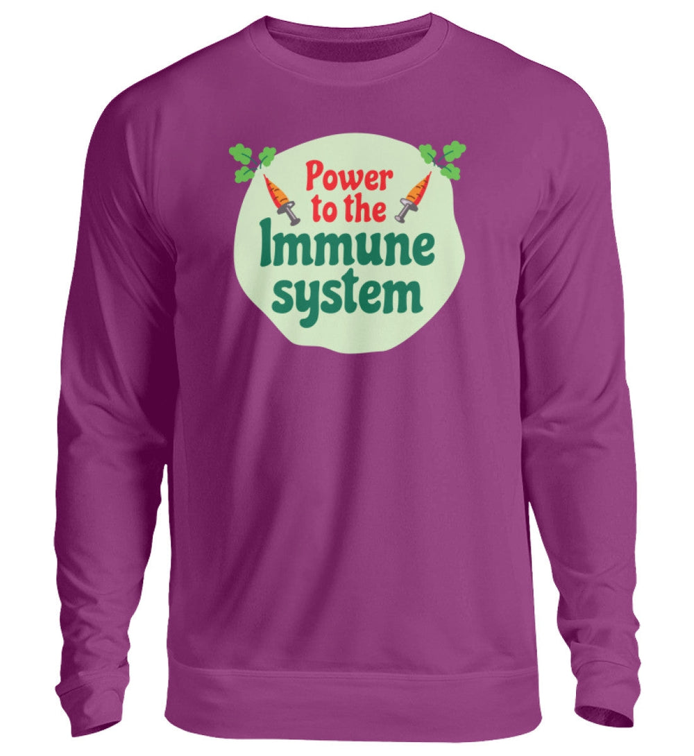 DIE MÖHRE: GRÜNZEUG SWEATER MÄDELS • POWER TO THE IMMUNE SYSTEM-HARLEKINSHOP