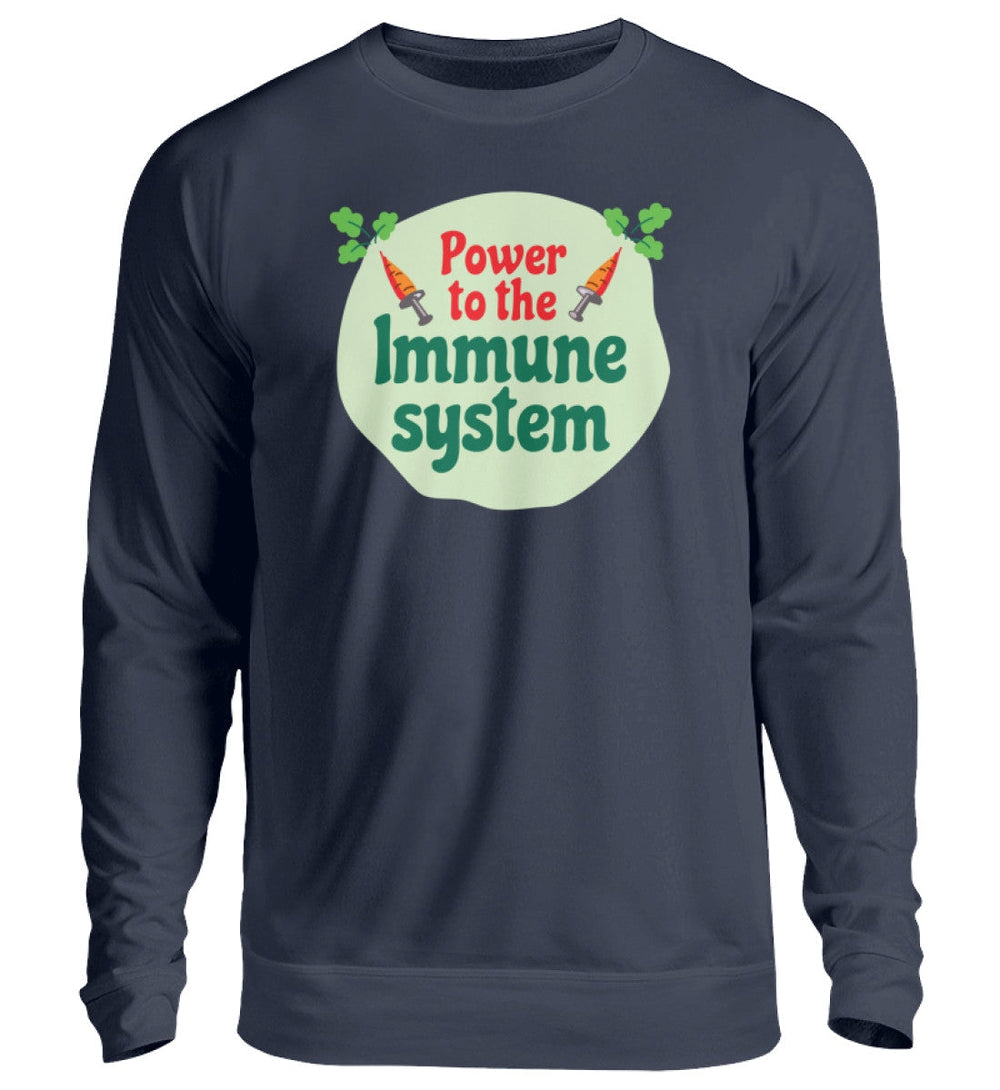 DIE MÖHRE: GRÜNZEUG SWEATER MÄDELS • POWER TO THE IMMUNE SYSTEM-HARLEKINSHOP
