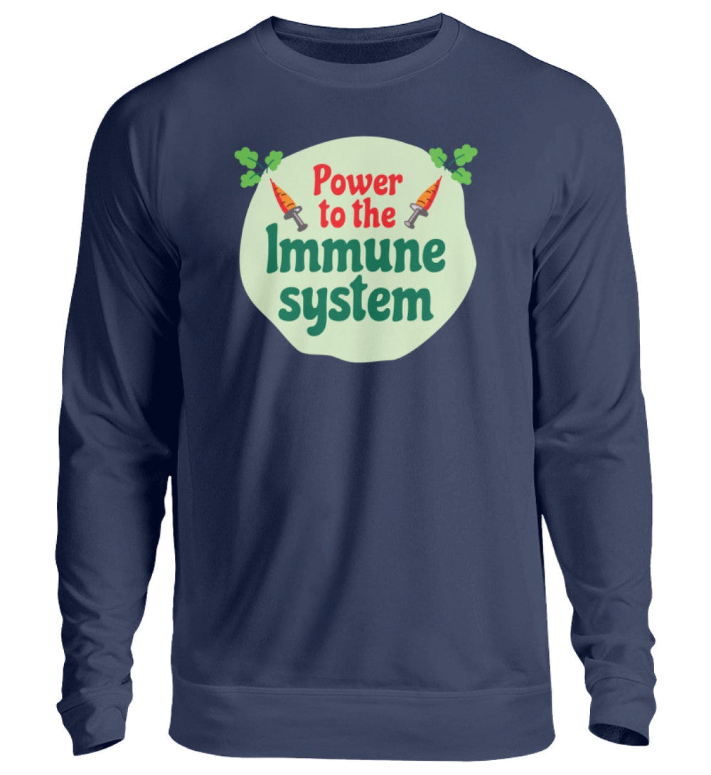 DIE MÖHRE: GRÜNZEUG SWEATER MÄDELS • POWER TO THE IMMUNE SYSTEM-HARLEKINSHOP
