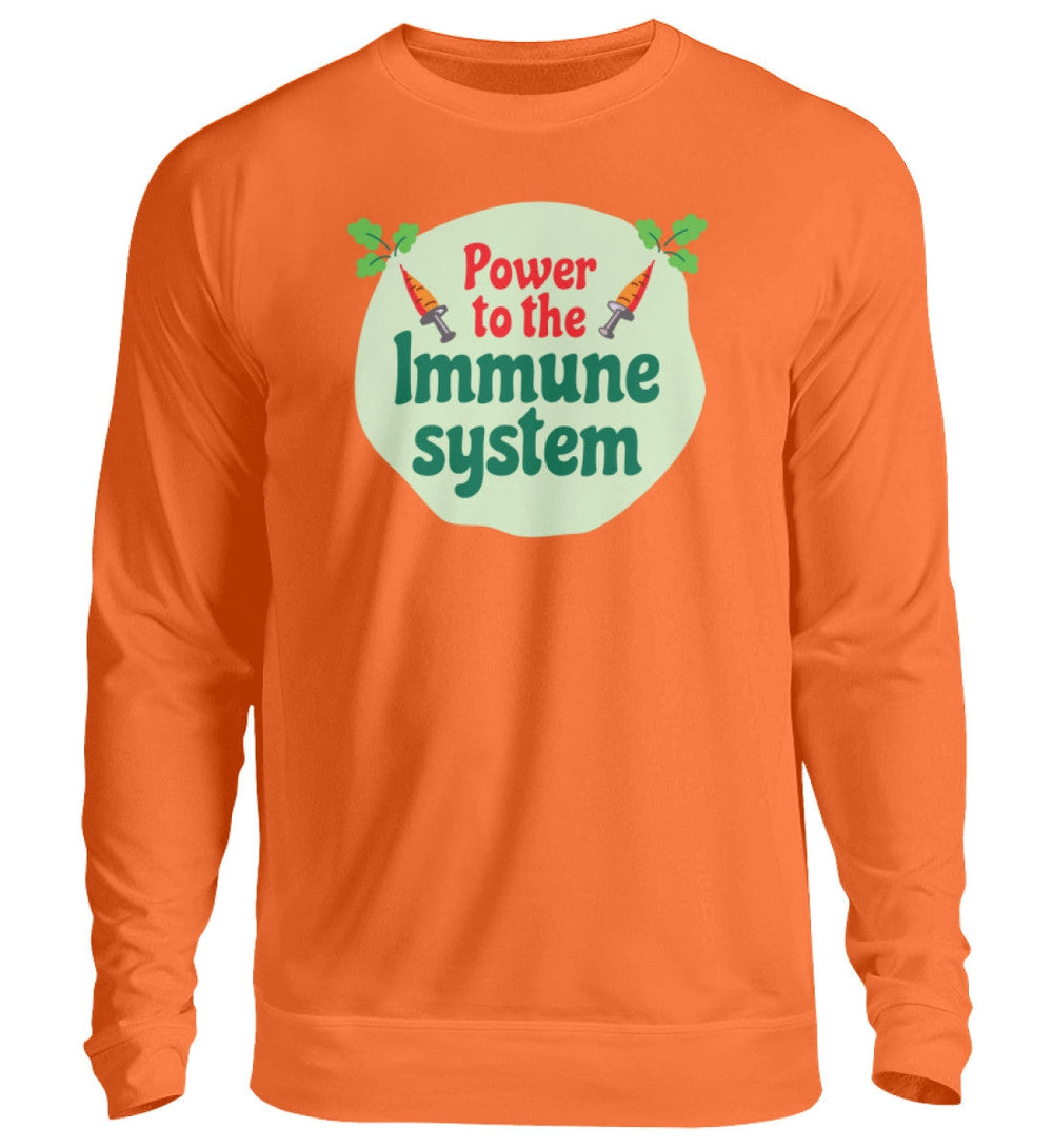 DIE MÖHRE: GRÜNZEUG SWEATER MÄDELS • POWER TO THE IMMUNE SYSTEM-HARLEKINSHOP