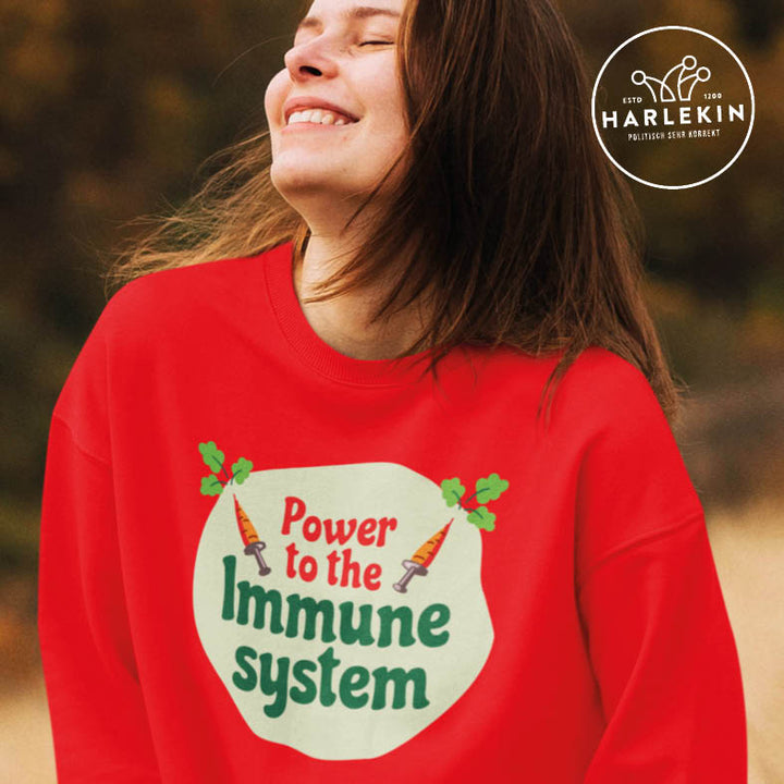 DIE MÖHRE: GRÜNZEUG SWEATER MÄDELS • POWER TO THE IMMUNE SYSTEM-HARLEKINSHOP