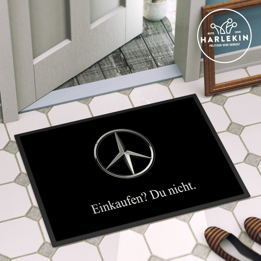 DIE WERBEANSTALT FUSSMATTE • BENZTOWN: EINKAUFEN? DU NICHT.-HARLEKINSHOP