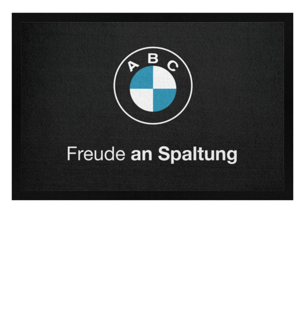DIE WERBEANSTALT FUSSMATTE • FREUDE AN SPALTUNG-HARLEKINSHOP