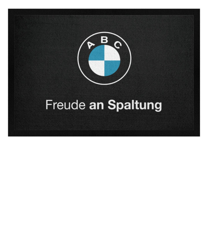 DIE WERBEANSTALT FUSSMATTE • FREUDE AN SPALTUNG-HARLEKINSHOP