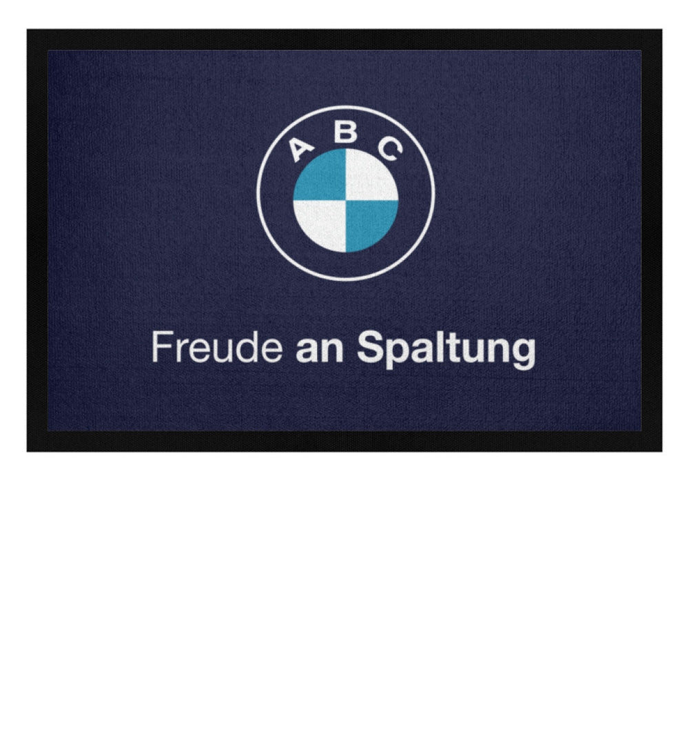 DIE WERBEANSTALT FUSSMATTE • FREUDE AN SPALTUNG-HARLEKINSHOP