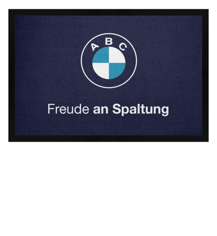 DIE WERBEANSTALT FUSSMATTE • FREUDE AN SPALTUNG-HARLEKINSHOP