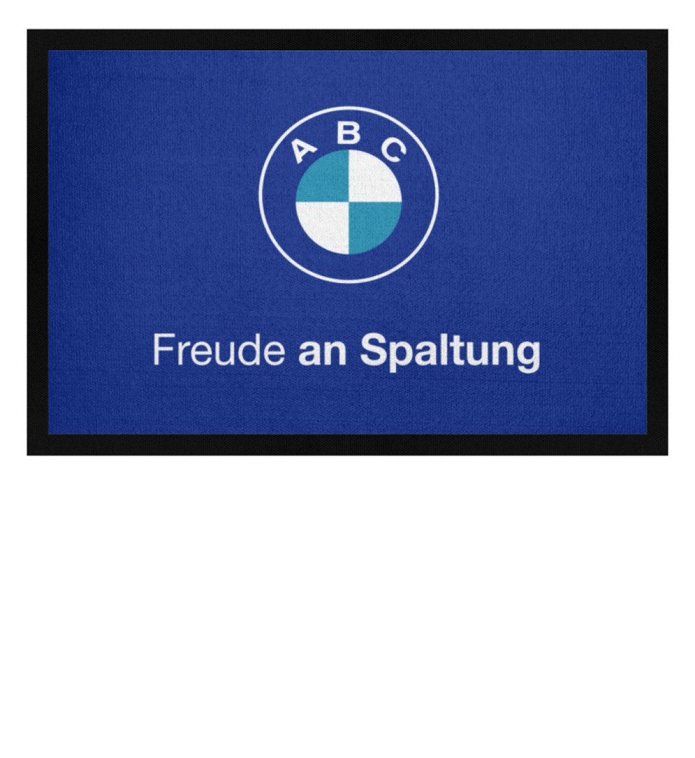 DIE WERBEANSTALT FUSSMATTE • FREUDE AN SPALTUNG-HARLEKINSHOP