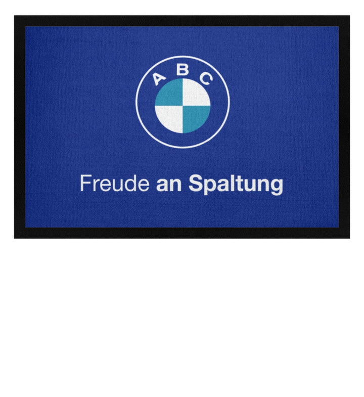 DIE WERBEANSTALT FUSSMATTE • FREUDE AN SPALTUNG-HARLEKINSHOP