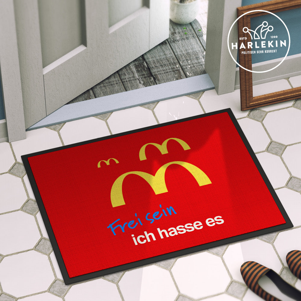 DIE WERBEANSTALT FUSSMATTE • MCDOOF: FREI SEIN-HARLEKINSHOP