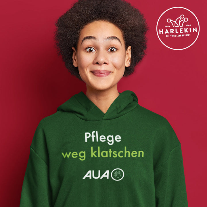 DIE WERBEANSTALT HOODIE MÄDELS • AUA: PFLEGE WEG KLATSCHEN-HARLEKINSHOP
