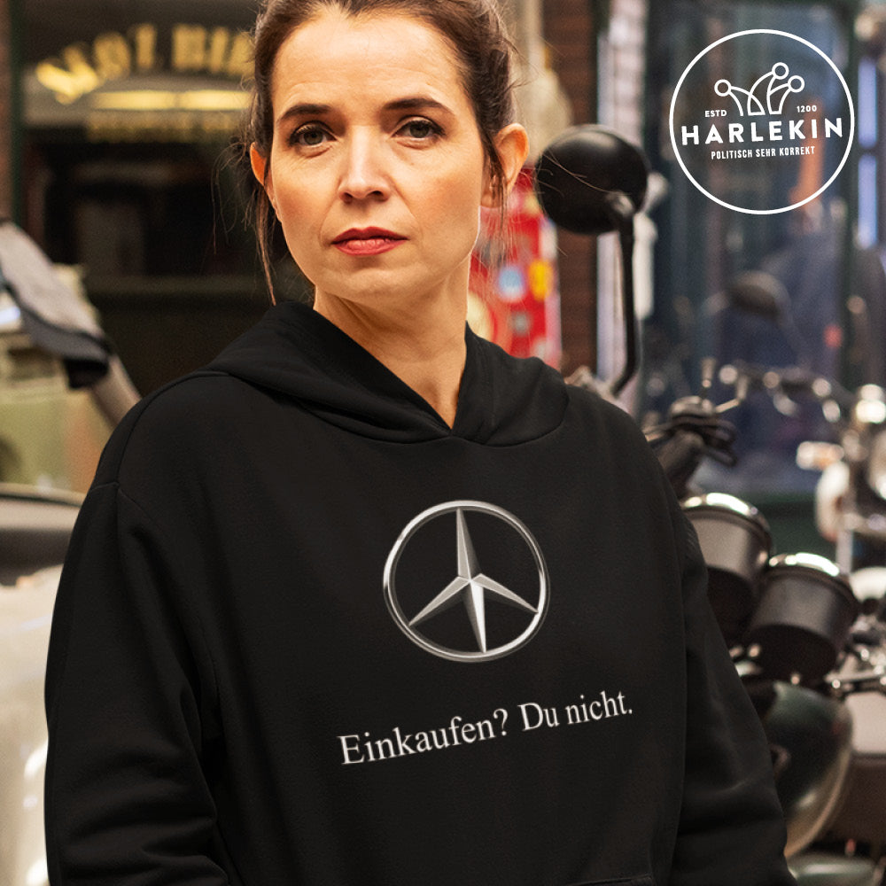 DIE WERBEANSTALT HOODIE MÄDELS • BENZTOWN: EINKAUFEN? DU NICHT.-HARLEKINSHOP